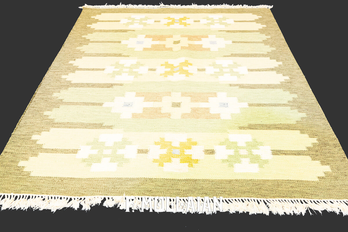 Scandinavian Rug Green Color n°:741725